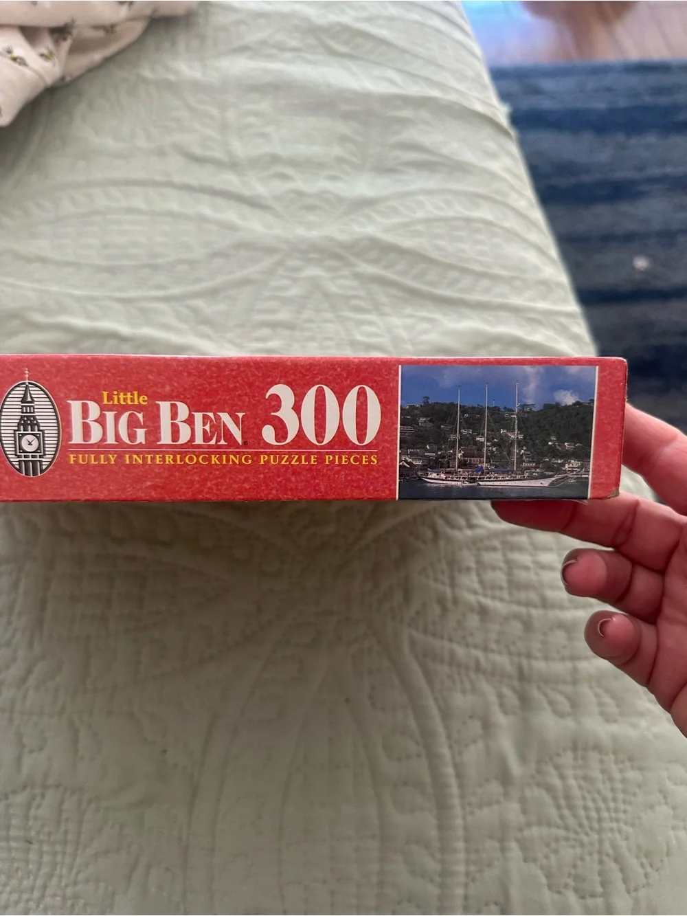 Vintage MB 300 pc Puzzle Sailboat from Little Big Ben series
